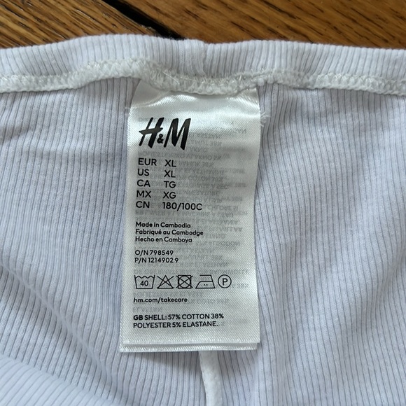 Ribbed Pajama Set in XL White - Picture 4 of 4